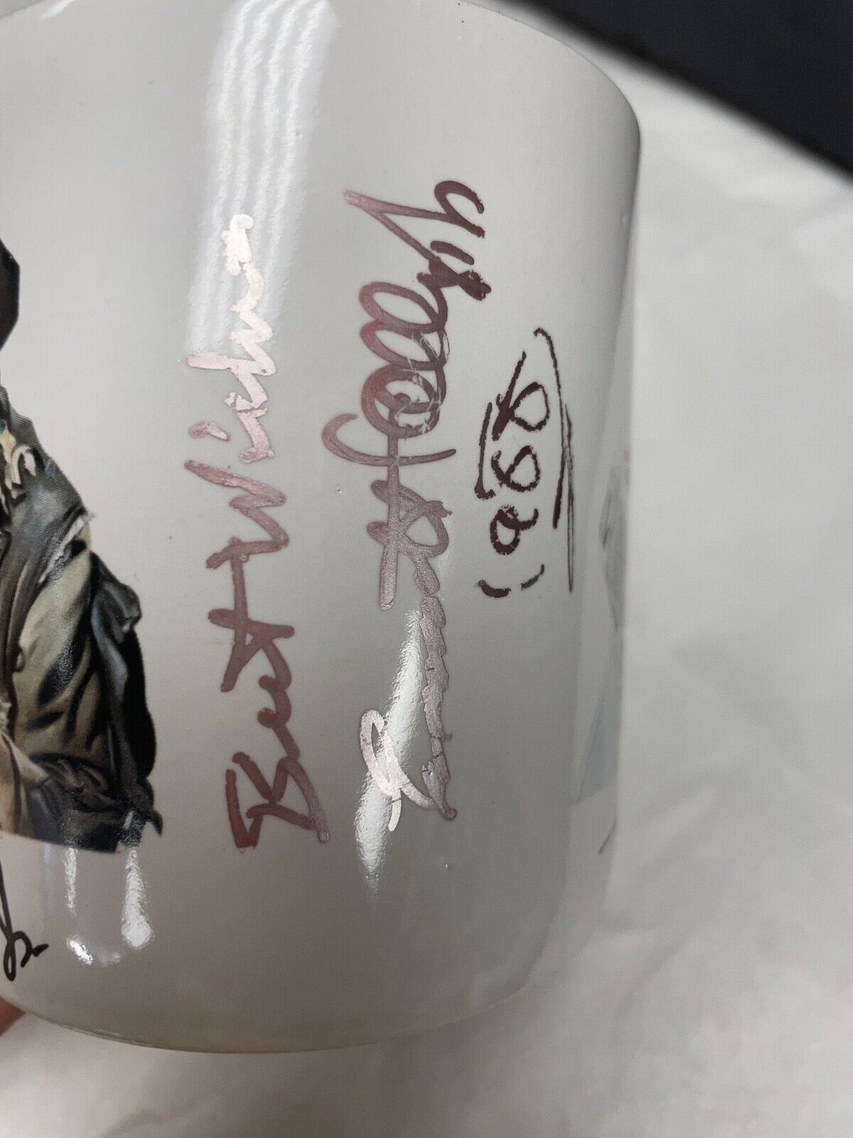 Autographed Emmett Kelly Jr. Coffee Mug 1988