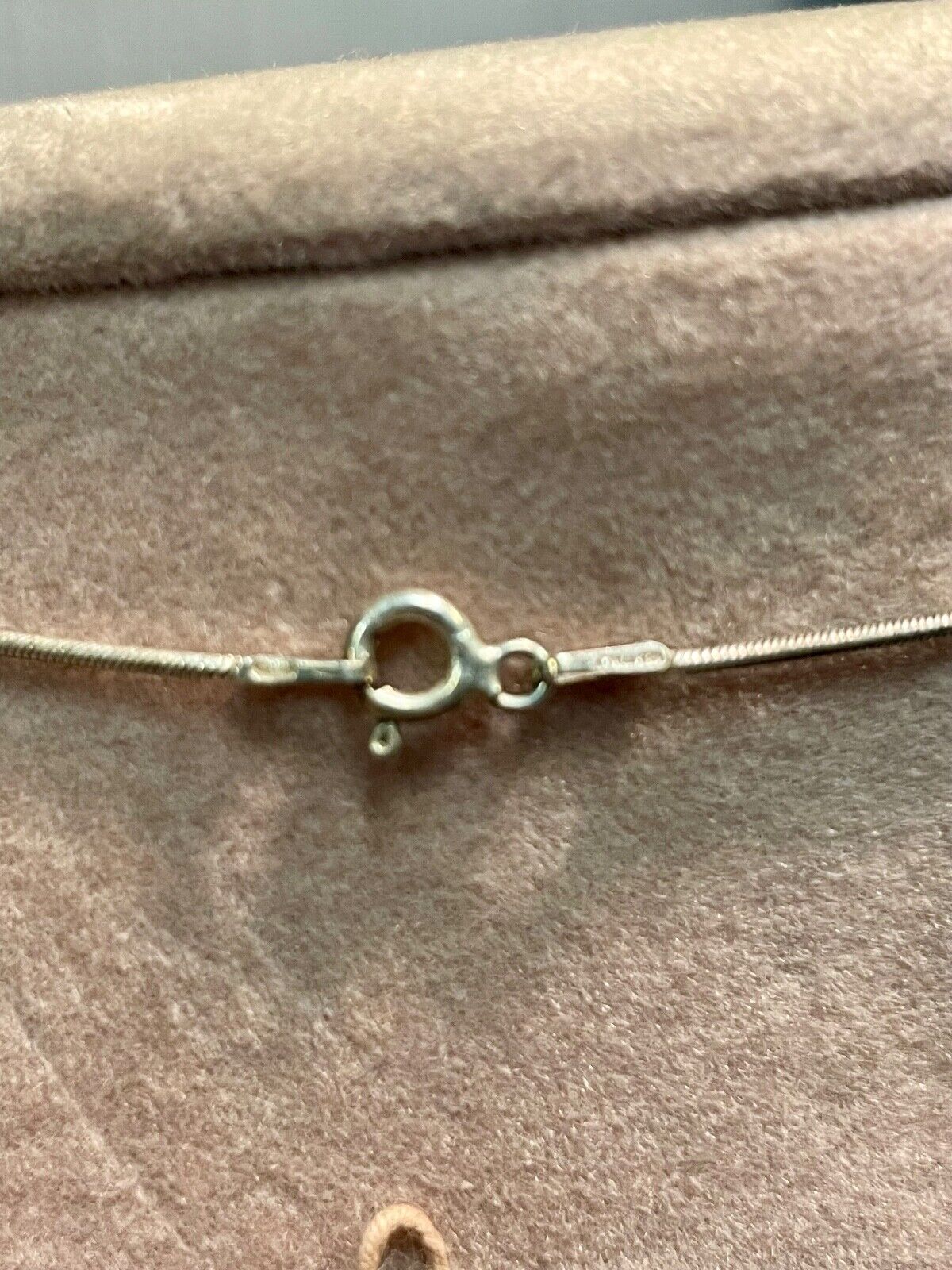 .925 Sterling Silver And Shell Pendant Necklace