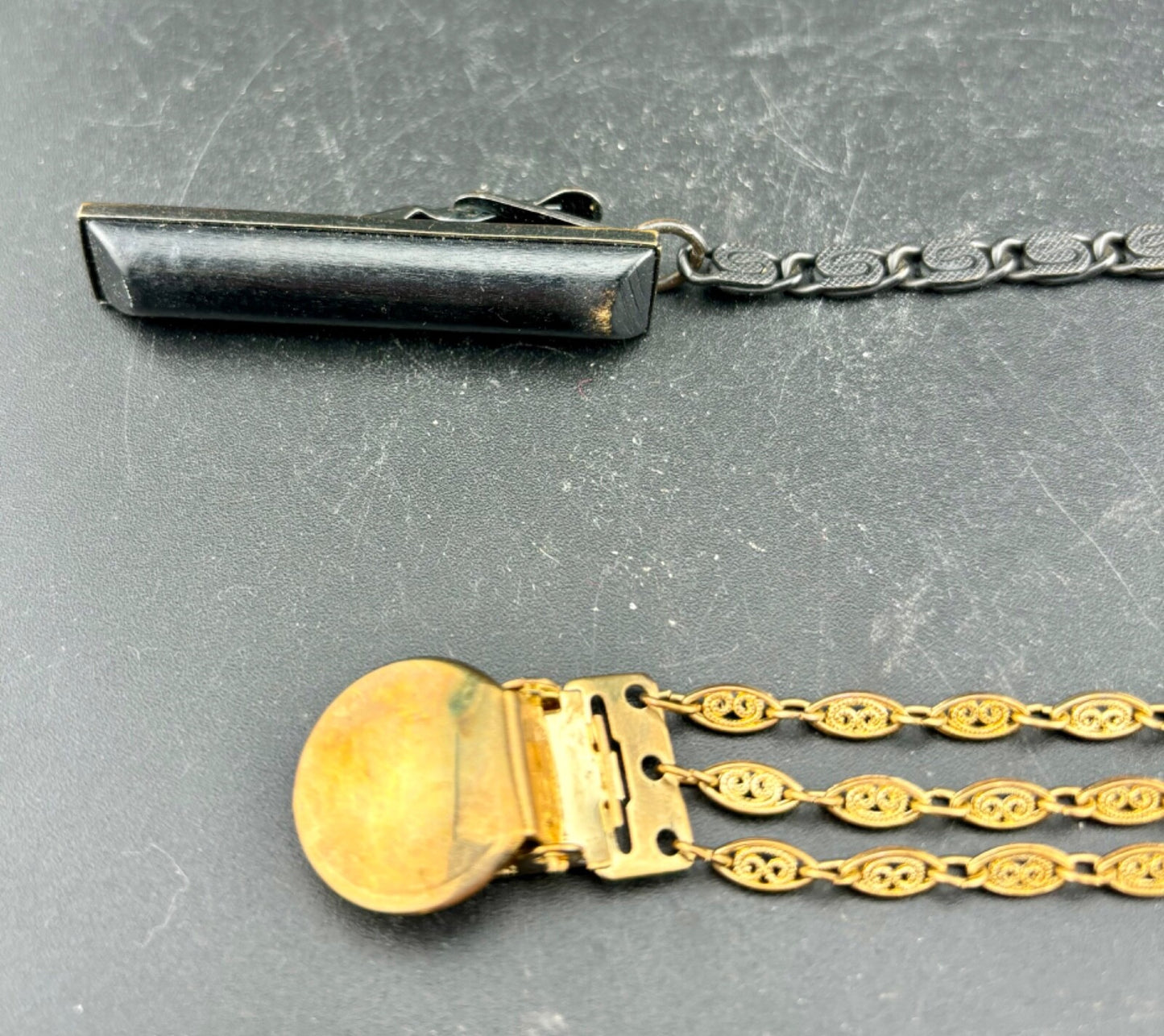 3 Vintage Sweater Guard Clips