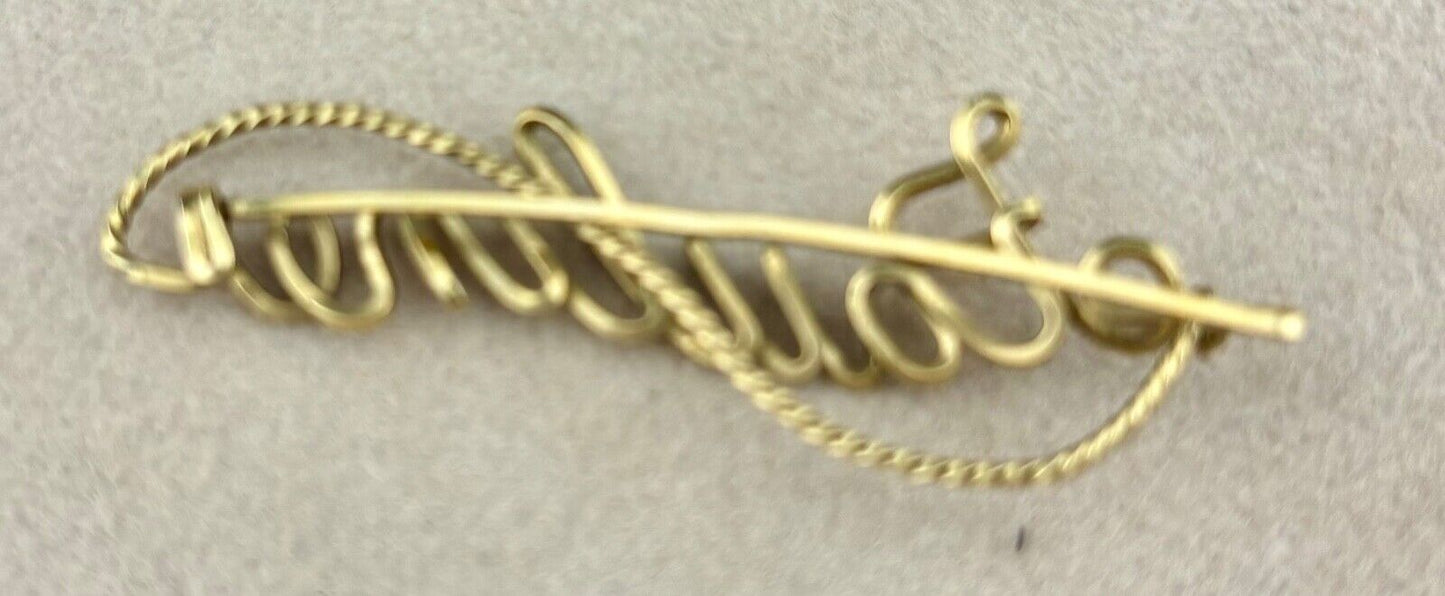 Antique Name Brooch "Pauline" NK