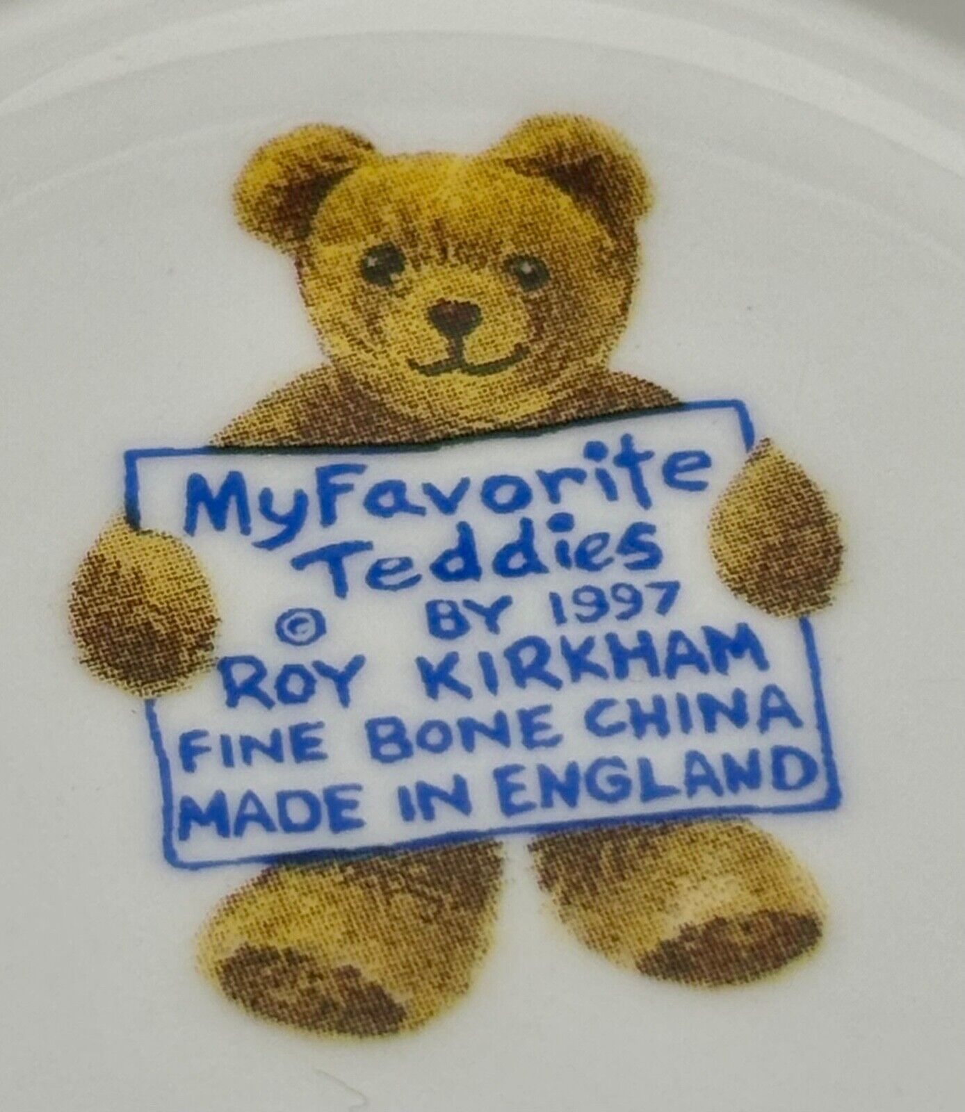 1997 My Favorite Teddies Roy Kirkham Oversized Tea Cup/Saucer