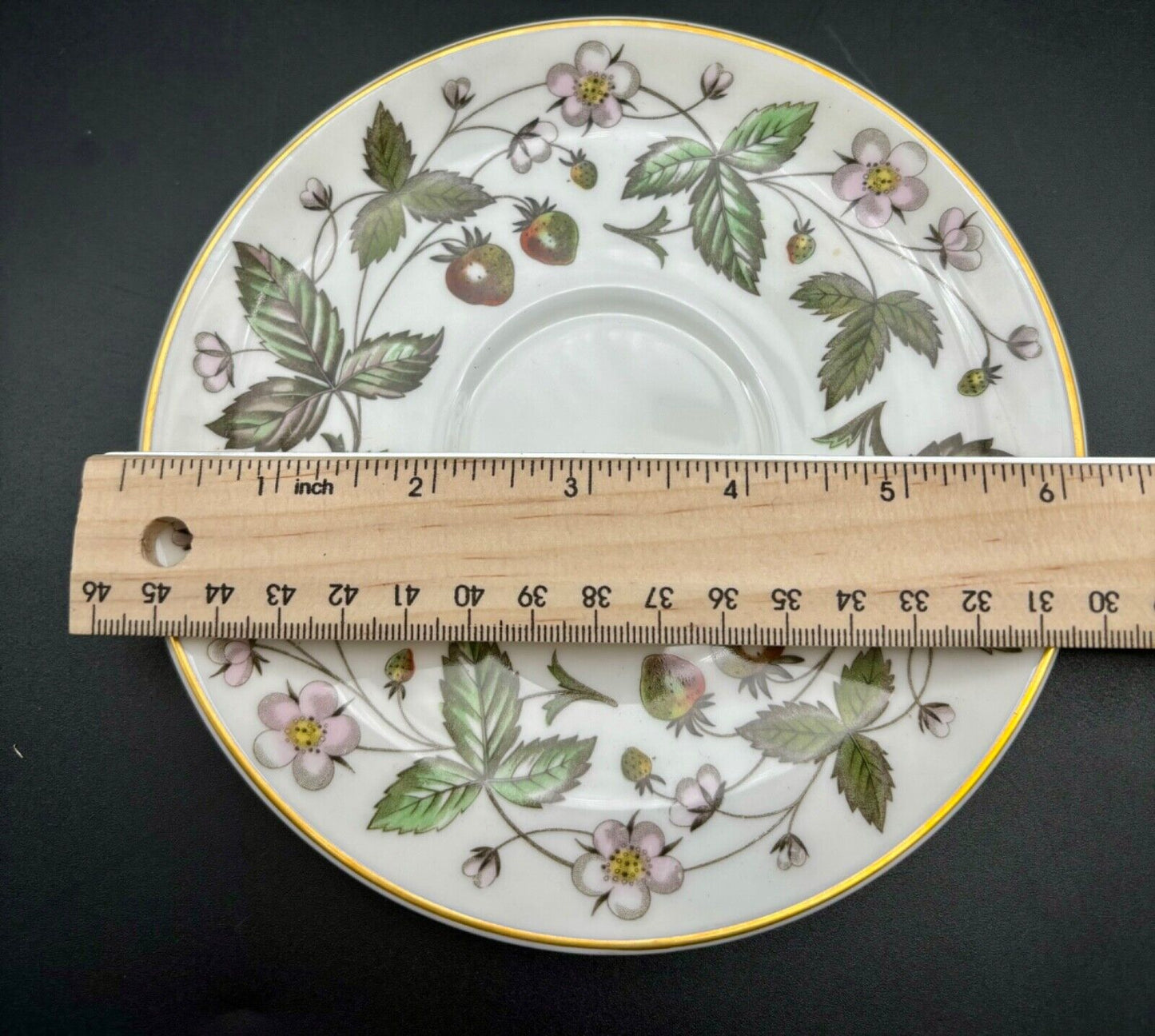 Wedgwood Strawberry Hill (6) Saucers 6 1/4"