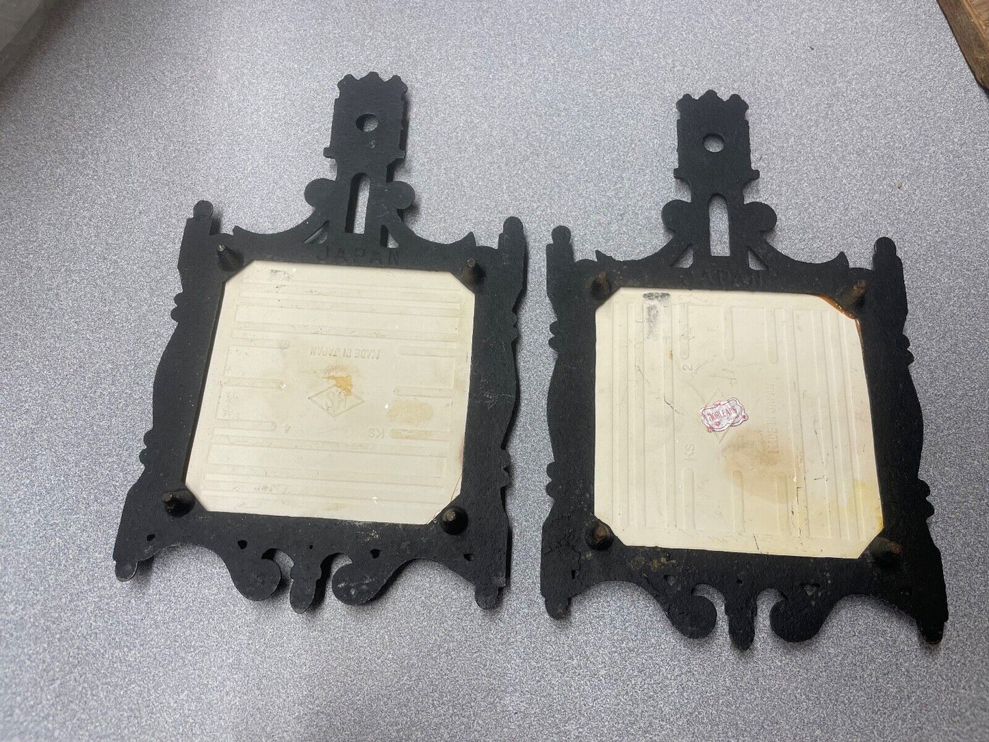 Vintage Kitchen Trivets Pair Mod MCM 1970s