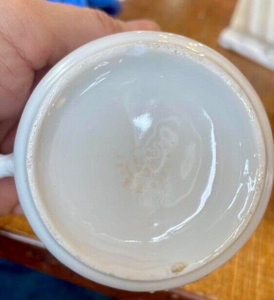 Antique Porcelain Mug Baby Dear Victorian