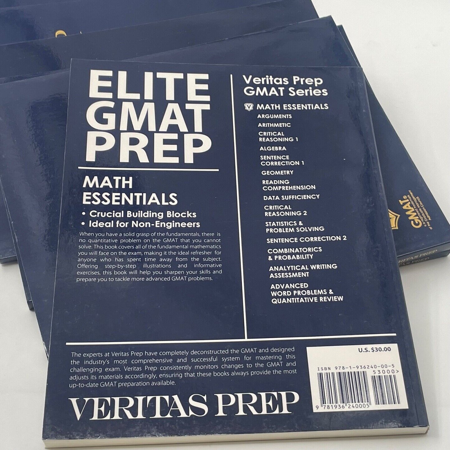 Veritas Prep 2nd edition 2009 Complete GMAT Course Set - 15 Books Box set