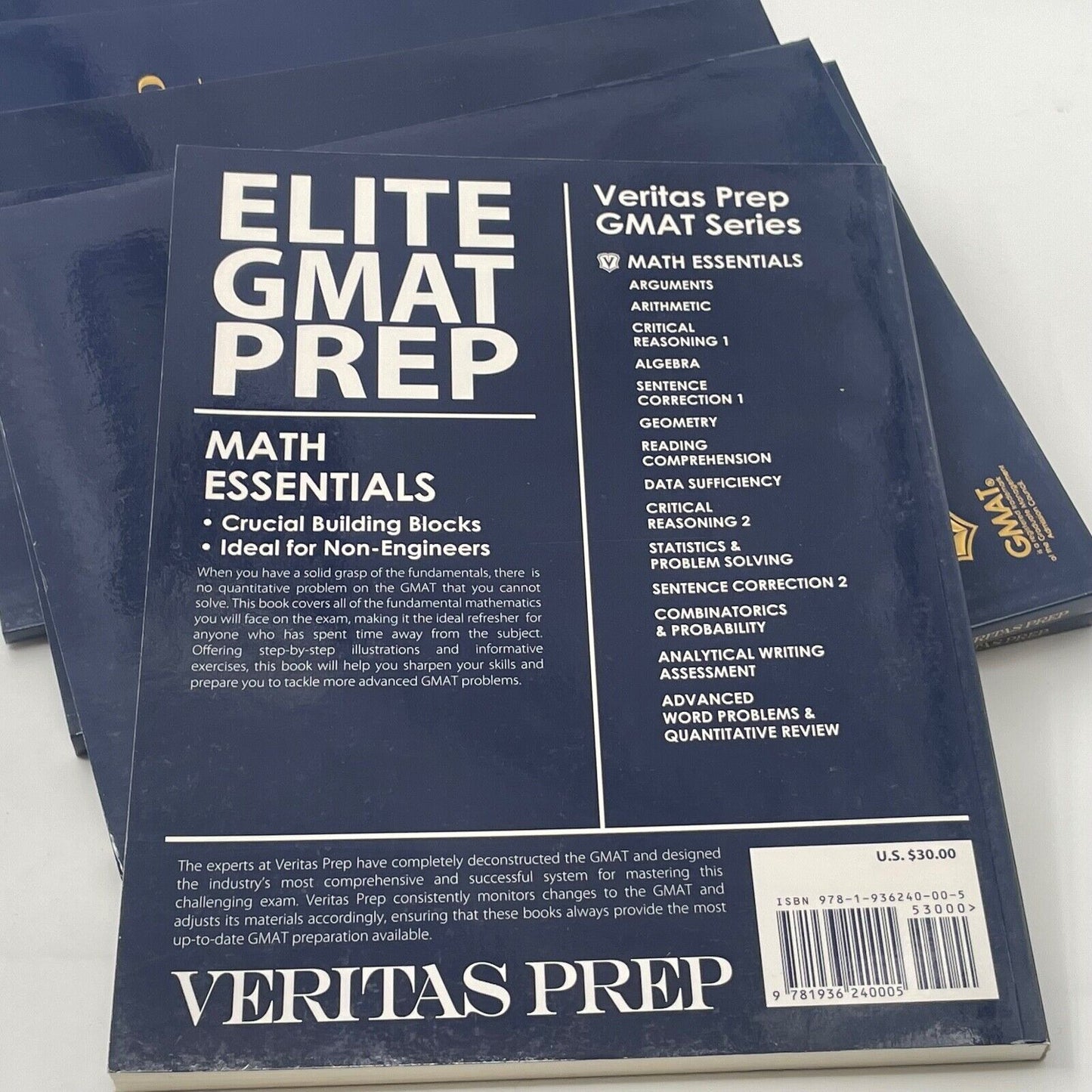Veritas Prep 2nd edition 2009 Complete GMAT Course Set - 15 Books Box set