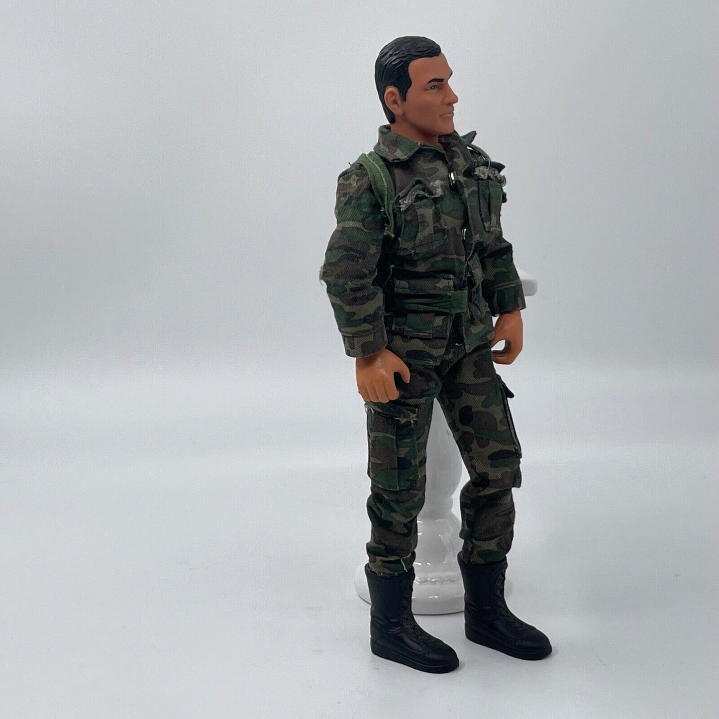 Actions Doll - Camouflage uniforms and black boots - 12in Rare find - Two Dolls