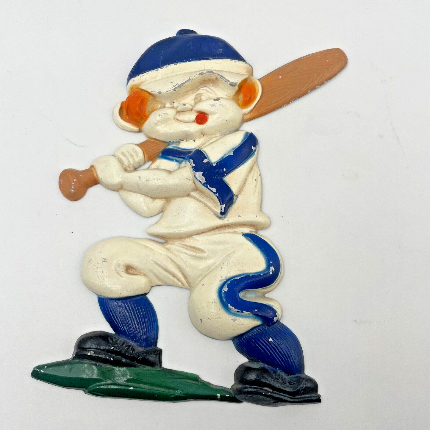 3 Sexton METAL Baseball WALL PLAQUES Sports HOME INTERIORS HOMCO Boys VINTAGE
