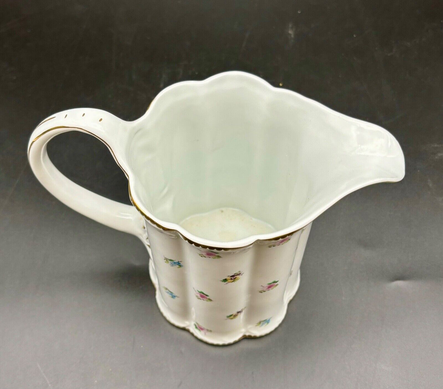 Vtg I. Godinger & Co. Floral Pansy Primavera Porcelain Milk Creamer Pitcher