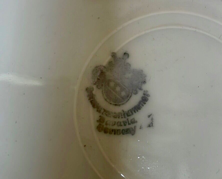 Antique Bavarian Floral Plate