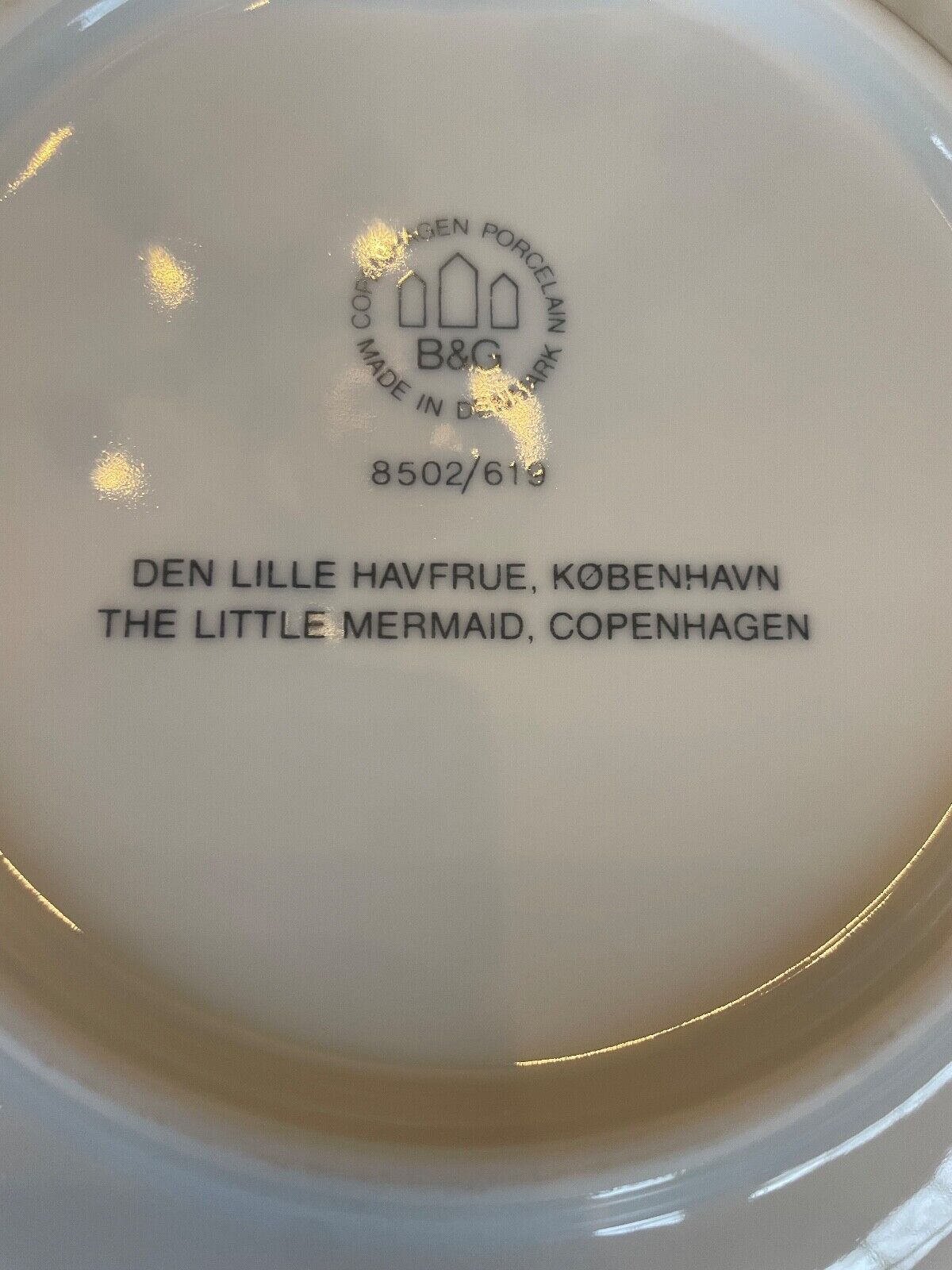 Bing & Grondahl The Little Mermaid Porcelain Wall Hanging Plate Made In Denmark