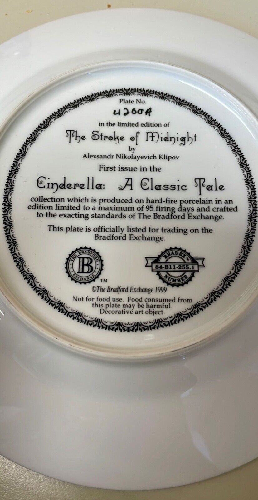 Bradford Exchange Cinderella A Classic Tale The Stroke of Midnight Alexsandr #1