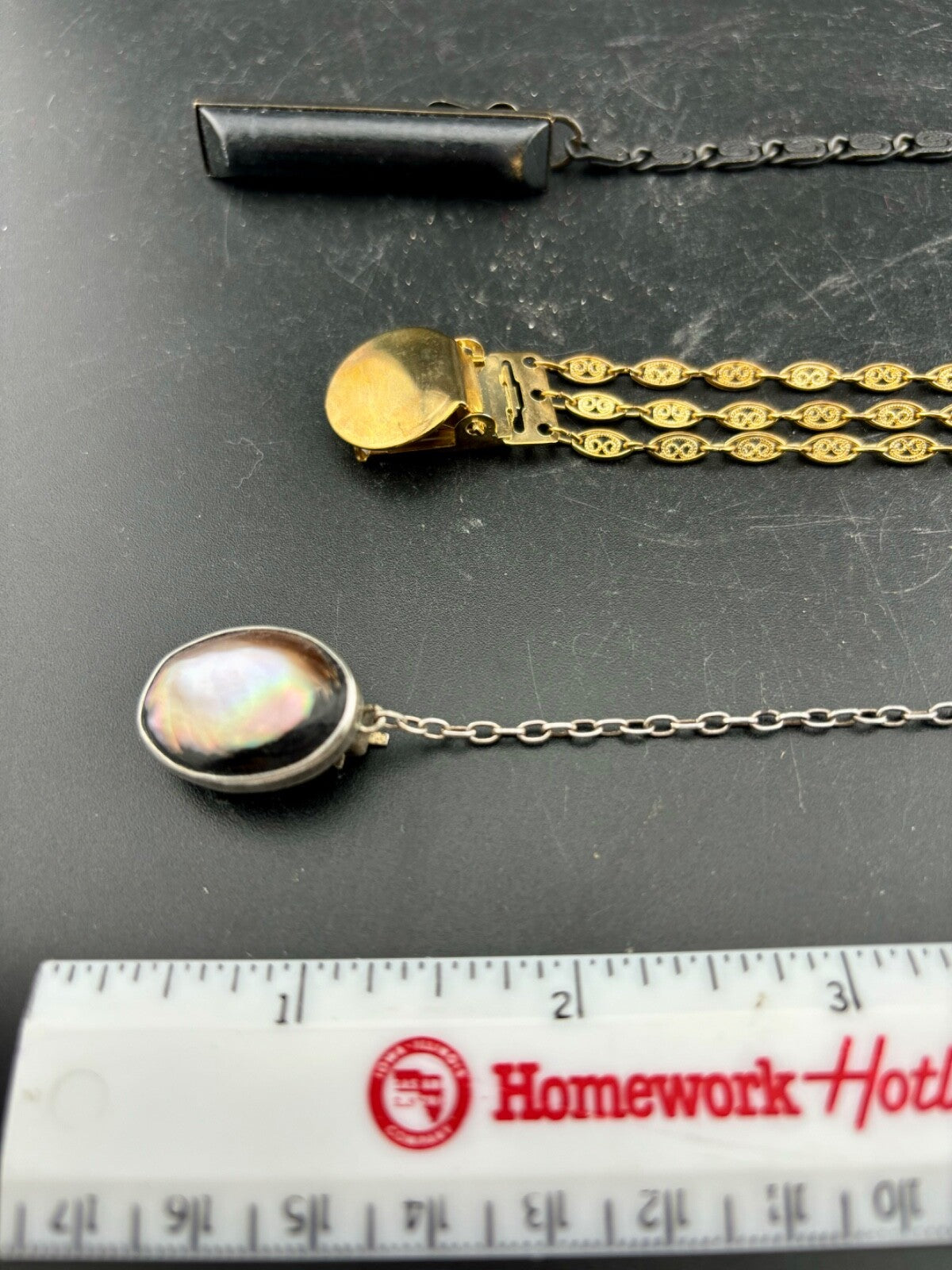 3 Vintage Sweater Guard Clips