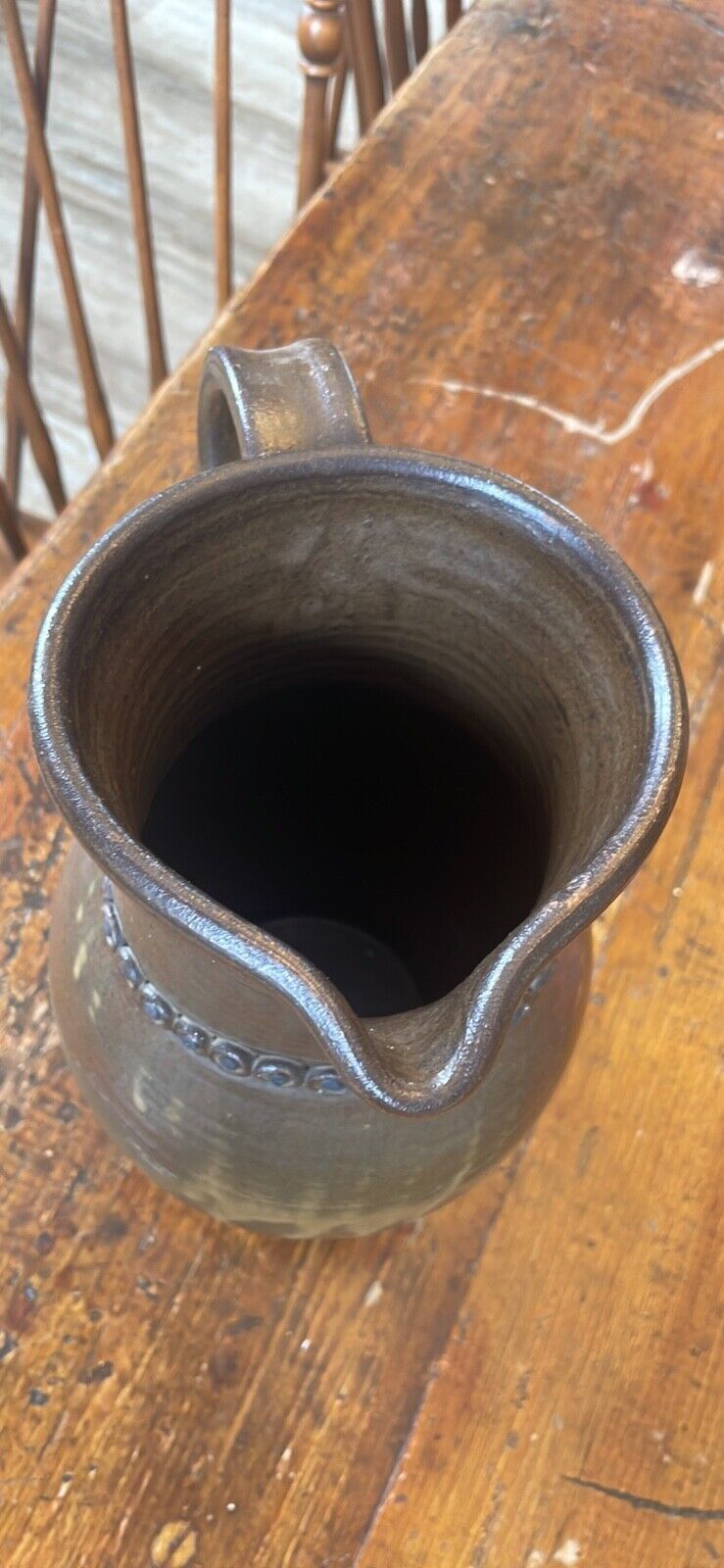 1982 Vintage Handmade Pottery Pitcher