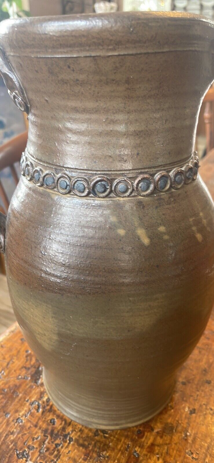 1982 Vintage Handmade Pottery Pitcher