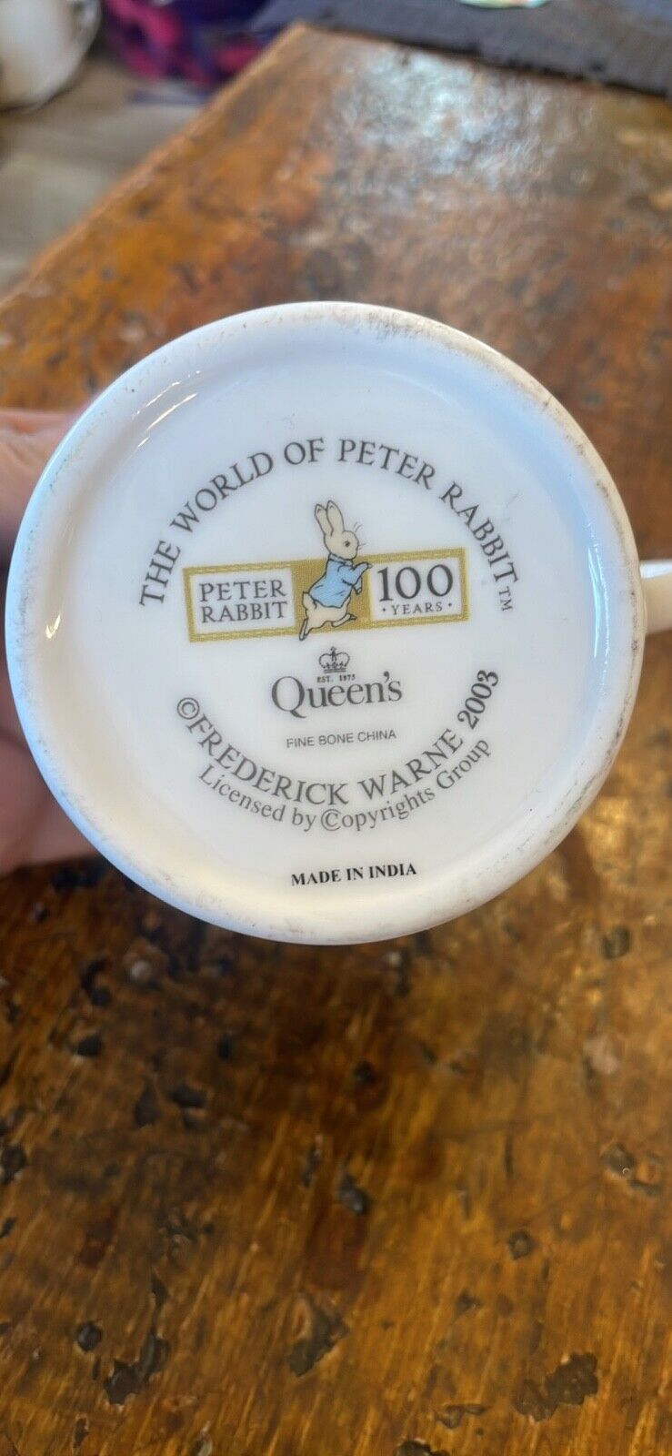 BEATRIX POTTER World of Peter Rabbit 100 Years JEMIMA PUDDLE-DUCK Mug