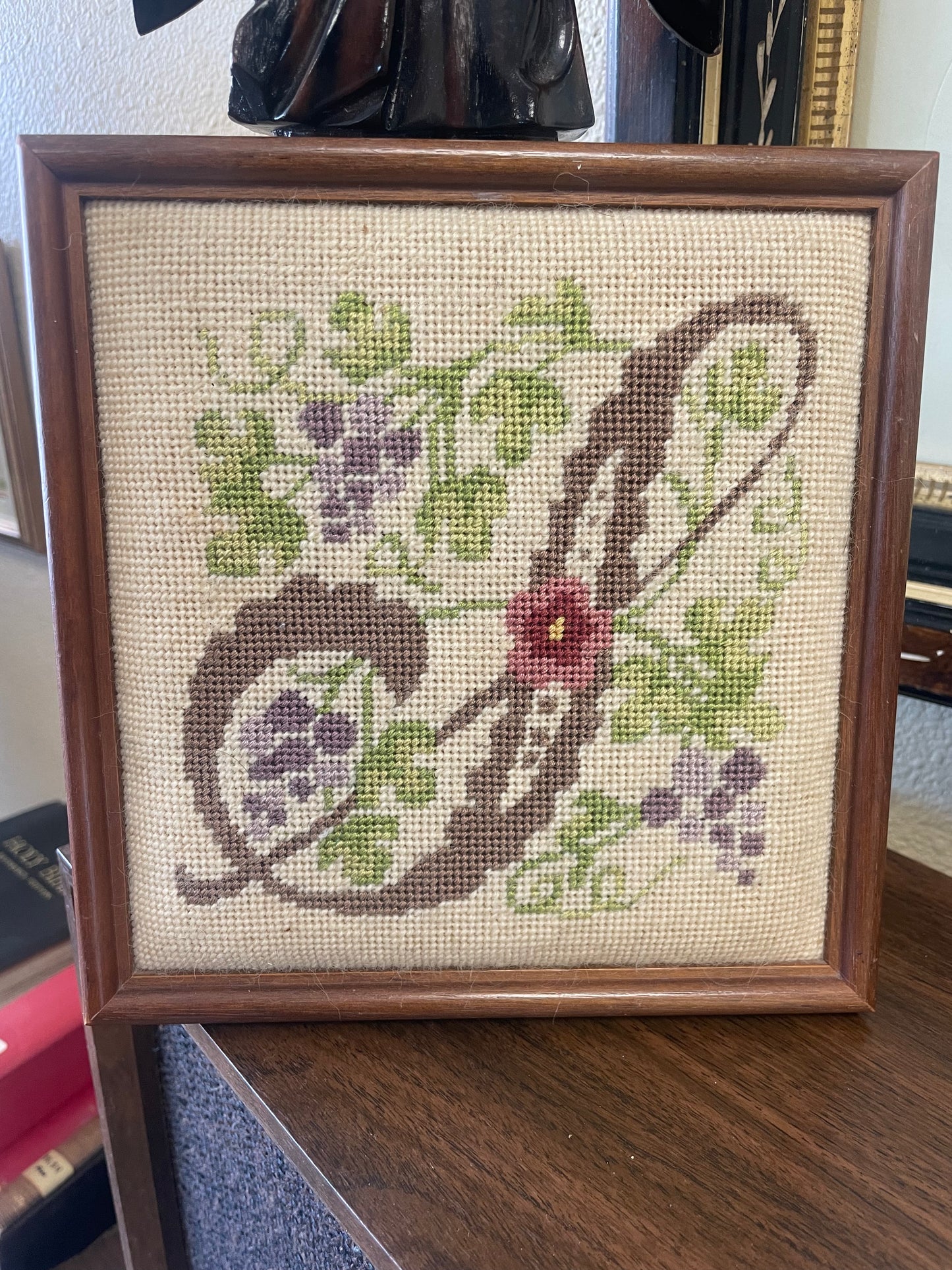 Beautiful Hand Stitched Needlepoint Picture