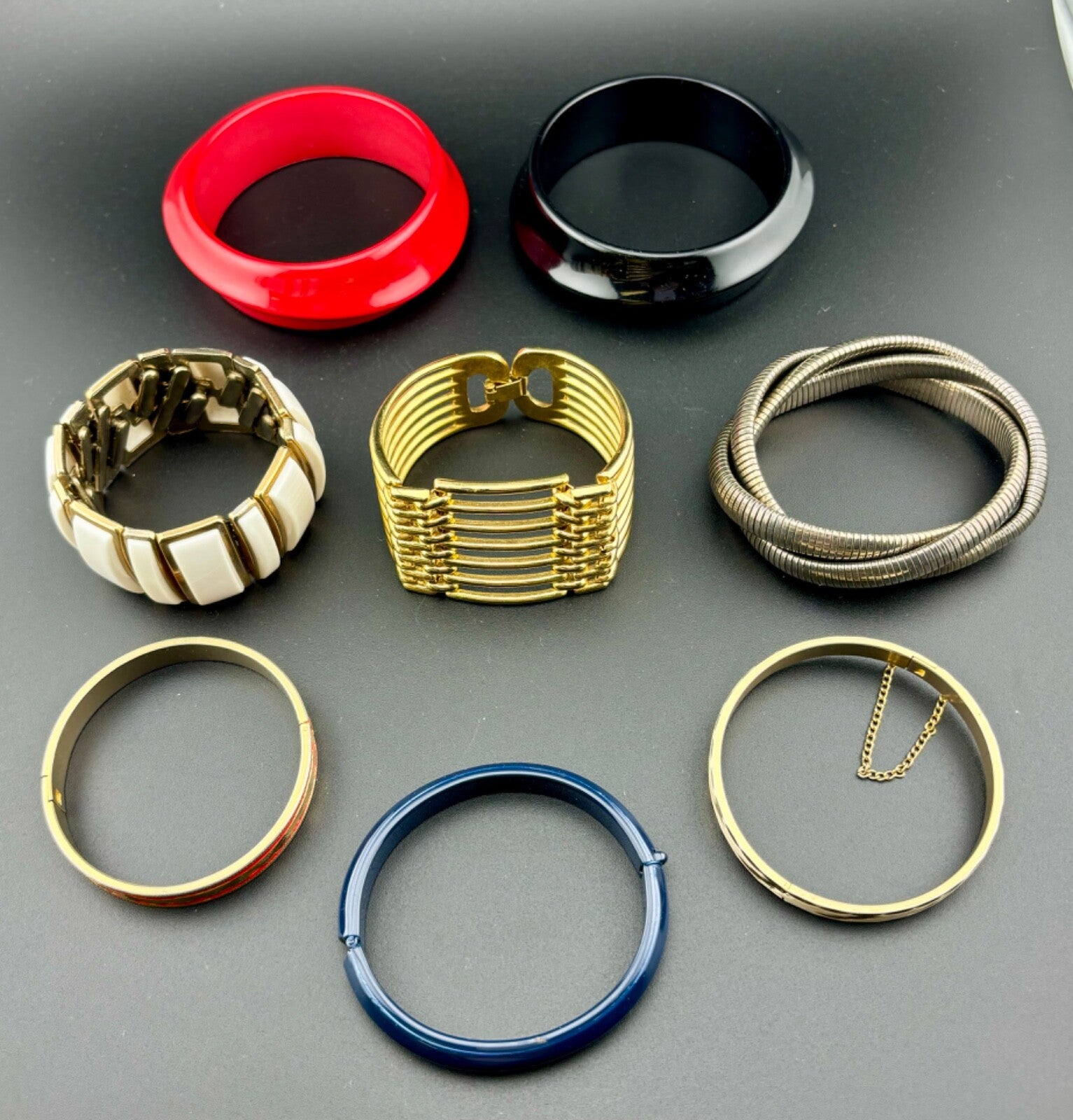 Lot of 8 Bracelets From the Late 1980's/Early 1990's Bangle NK