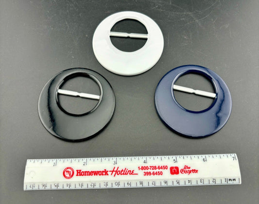 Vintage 1980's Enameled Metal T-Shirt/Scarf Rings(3)