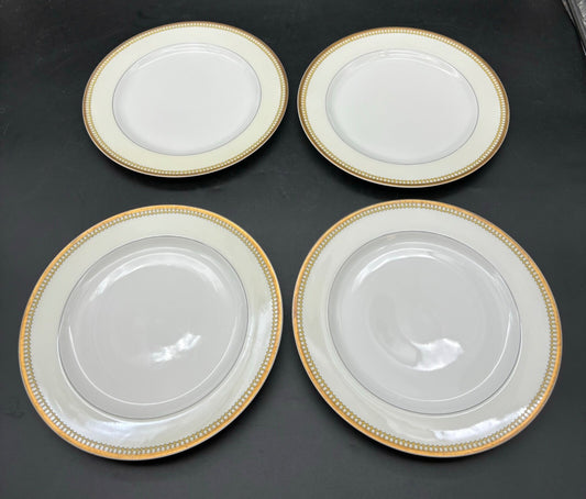 Haviland Limoges Schleiger 278 Dinner Plates(4) Yellow Edge