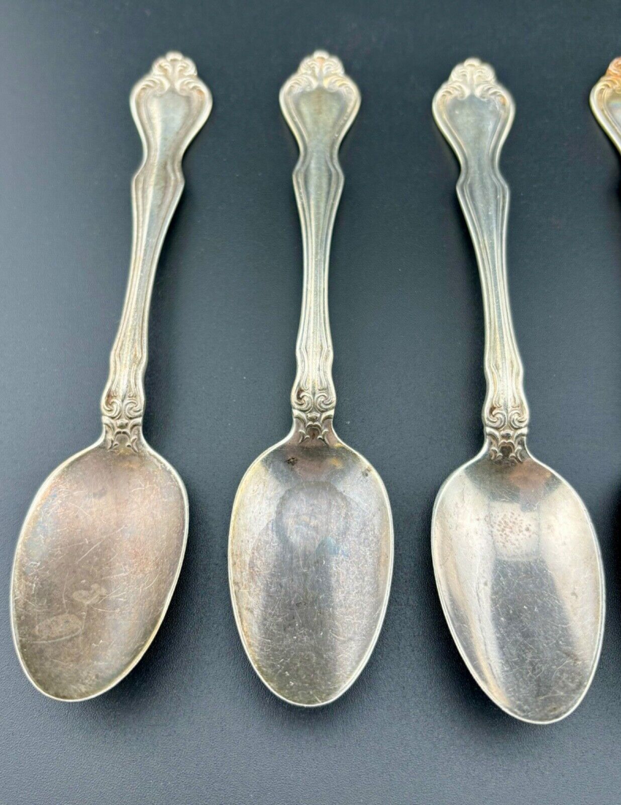 Six Antique Sterling Silver Westmorland Spoons 185 Grams