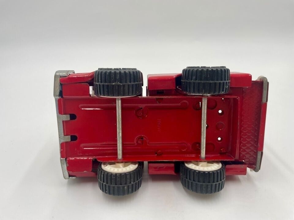 Vintage Red Buddy L Mini Red Pressed Steel Kids Toy Fire Truck