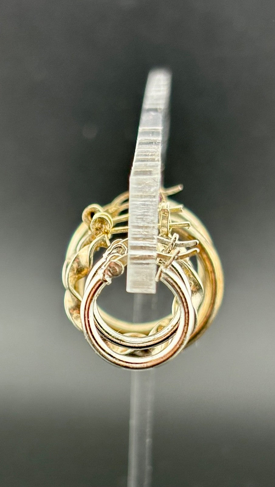 Three Pairs of Sterling Silver Hoop Earrings
