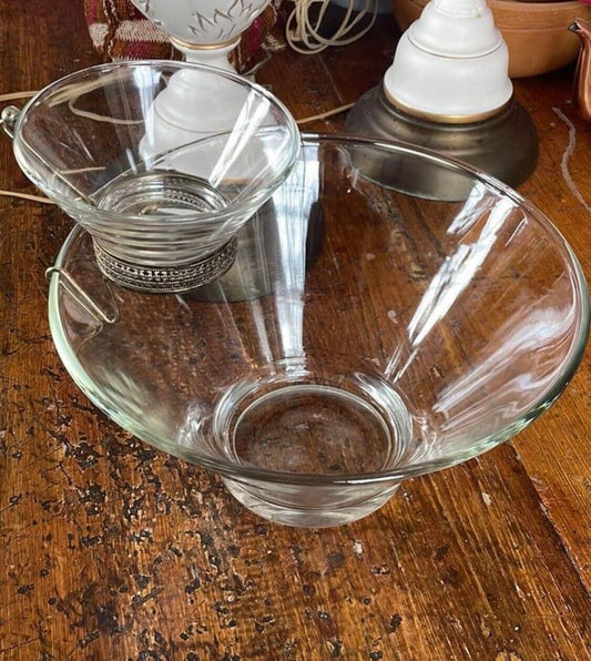 Vintage MCM Chip and Dip Bowl Set