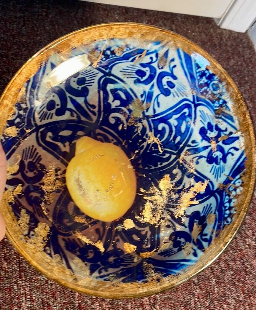 Signed Art Glass Plate "Citron" From Von Maur 2003