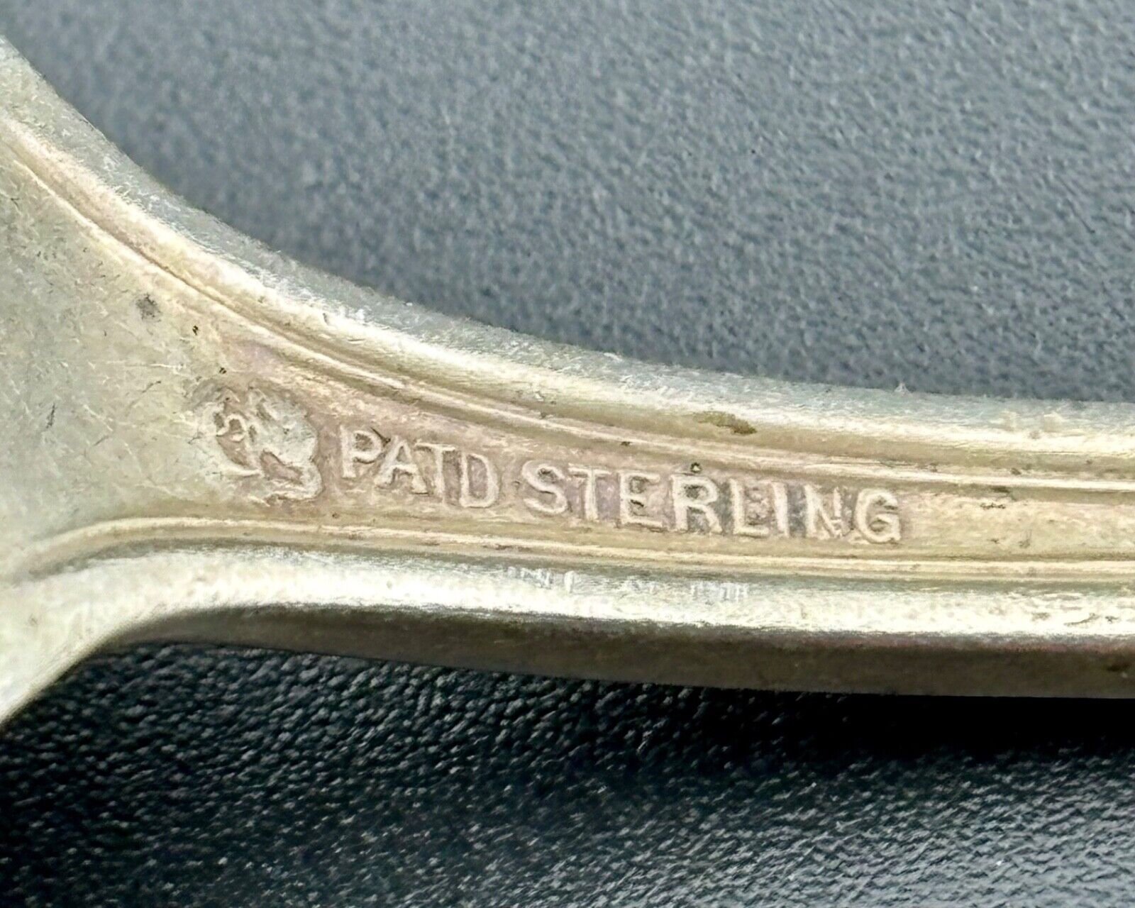 Vintage Engraved "EB" Sterling Silver Serving Spoon 49 Grams