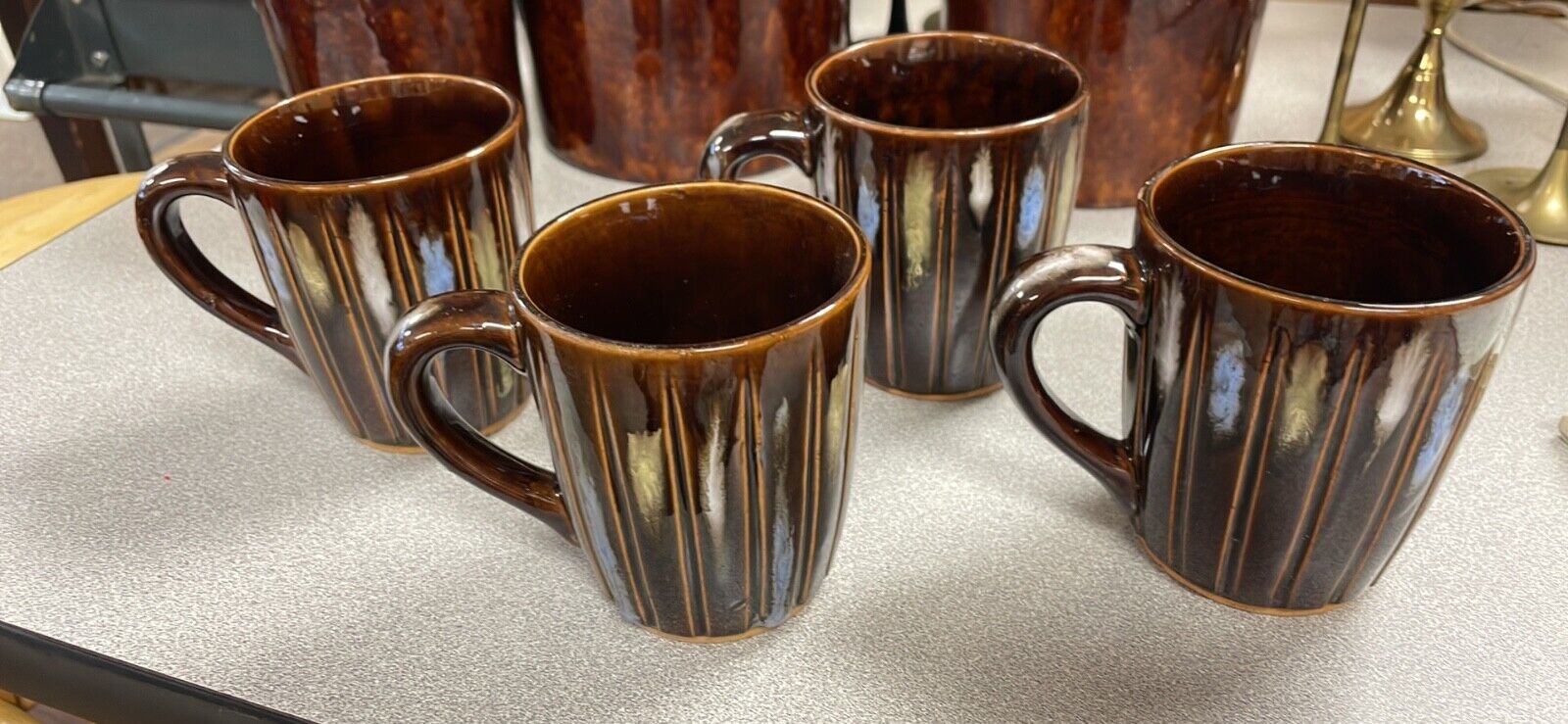 MCM Vintage Ceramic Coffee Mugs Set of Four