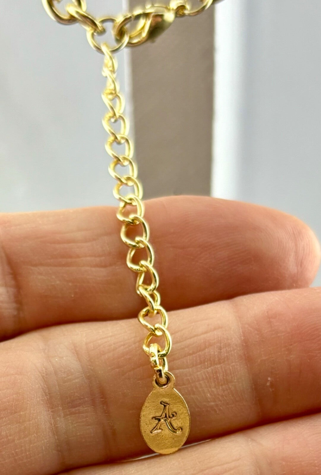 Gold-Tone Multi-Layered Crystal Necklace Avon