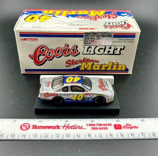 Sterling Marlin #40 Coors Light Silver Bullet 2000 Monte Carlo 1:64 