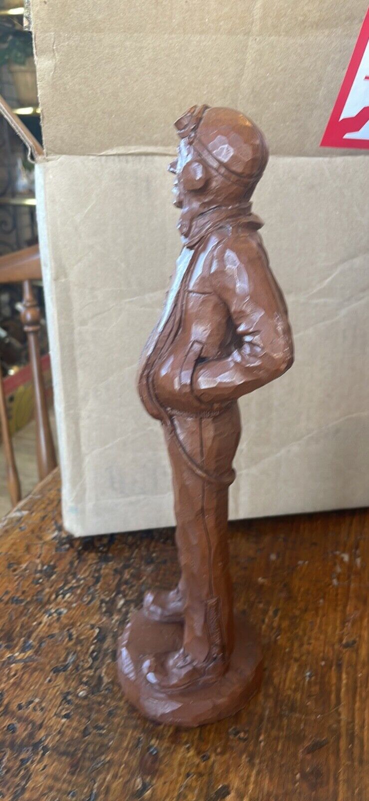 Vintage Wetherbee WWII Aviator Sculpture 1989