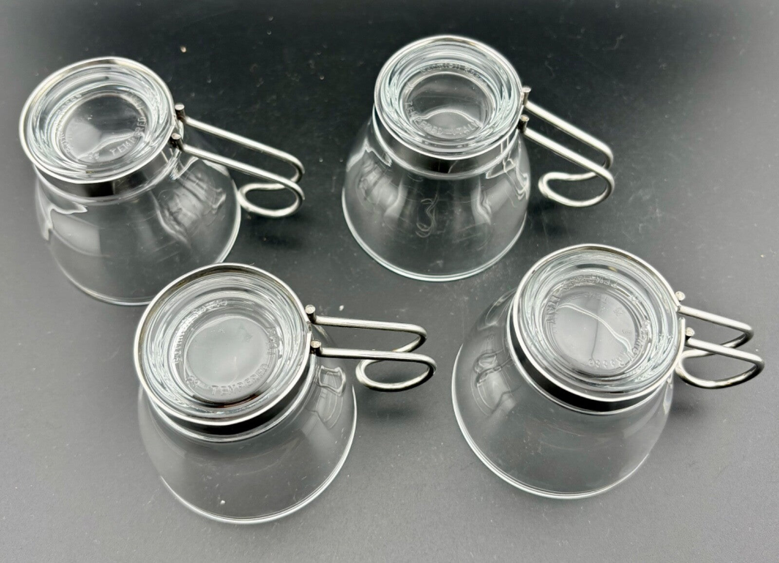 Bormioli Rocco Oslo Glass Espresso Demitasse Cups 3 1/2 Oz Made in Italy (4)