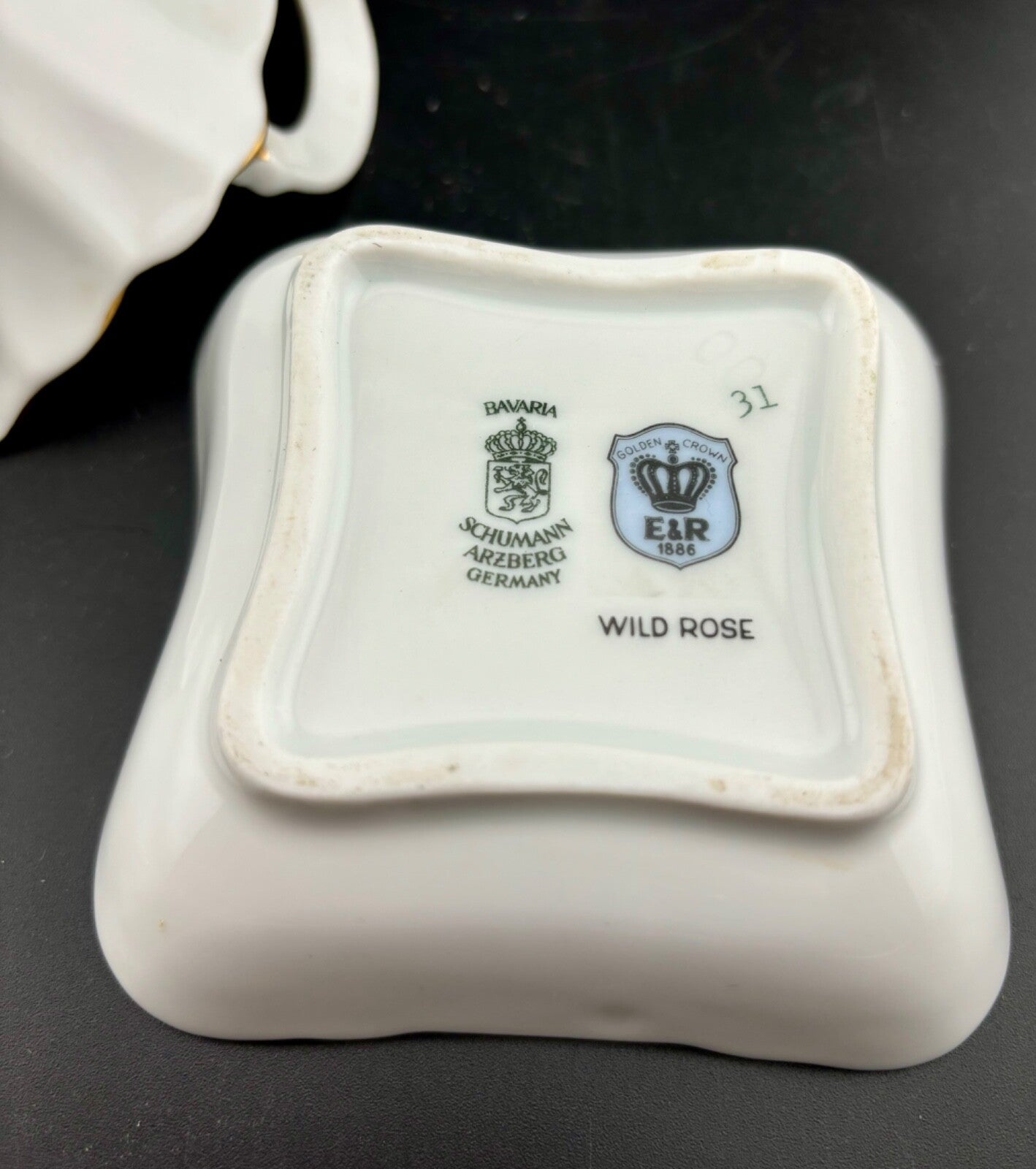 Vintage German Wild Rose Decorative Candy Dishes-2