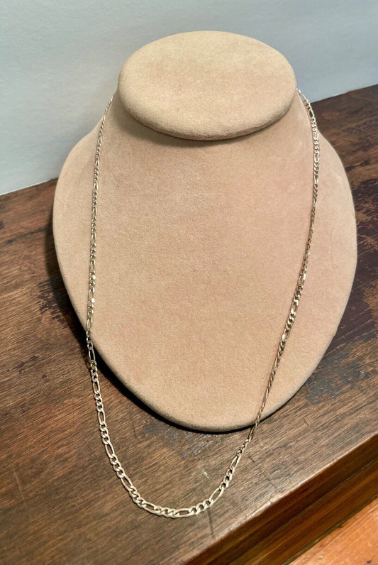 Sterling Silver Necklace Chain Made in Italy 23" Long 7 Grams