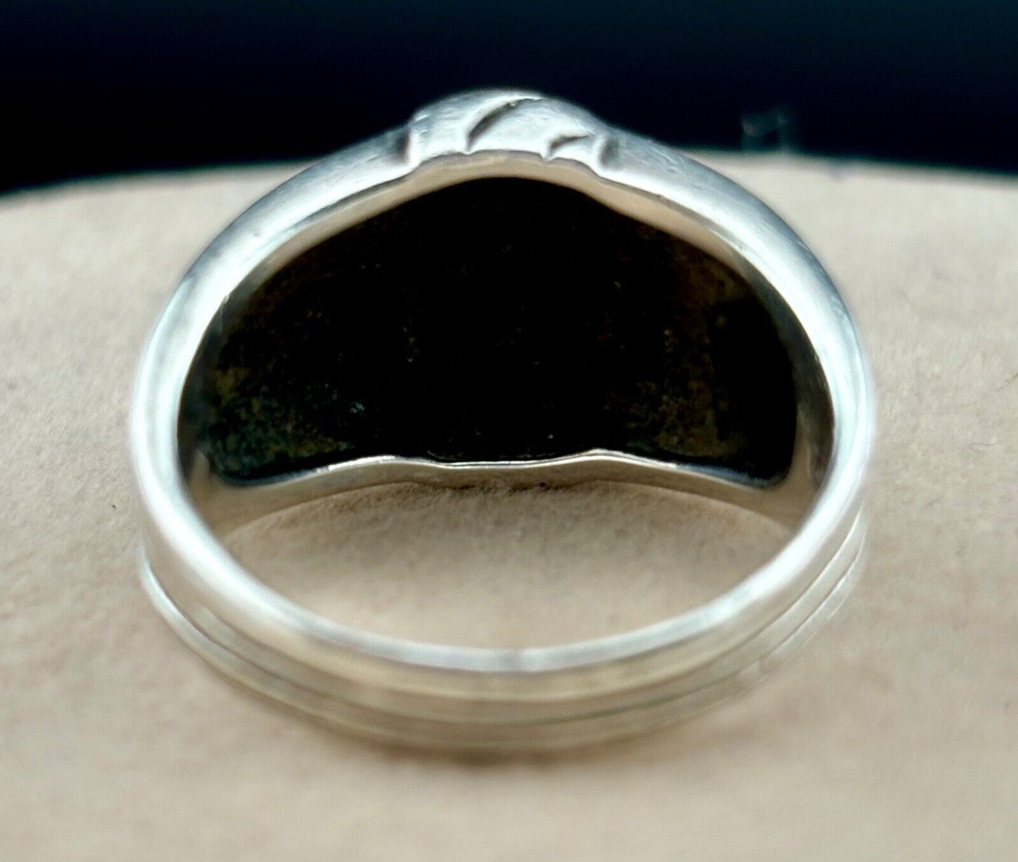 Sterling Silver Band/Ring Knot Design Sz. 7.5 1" Wide