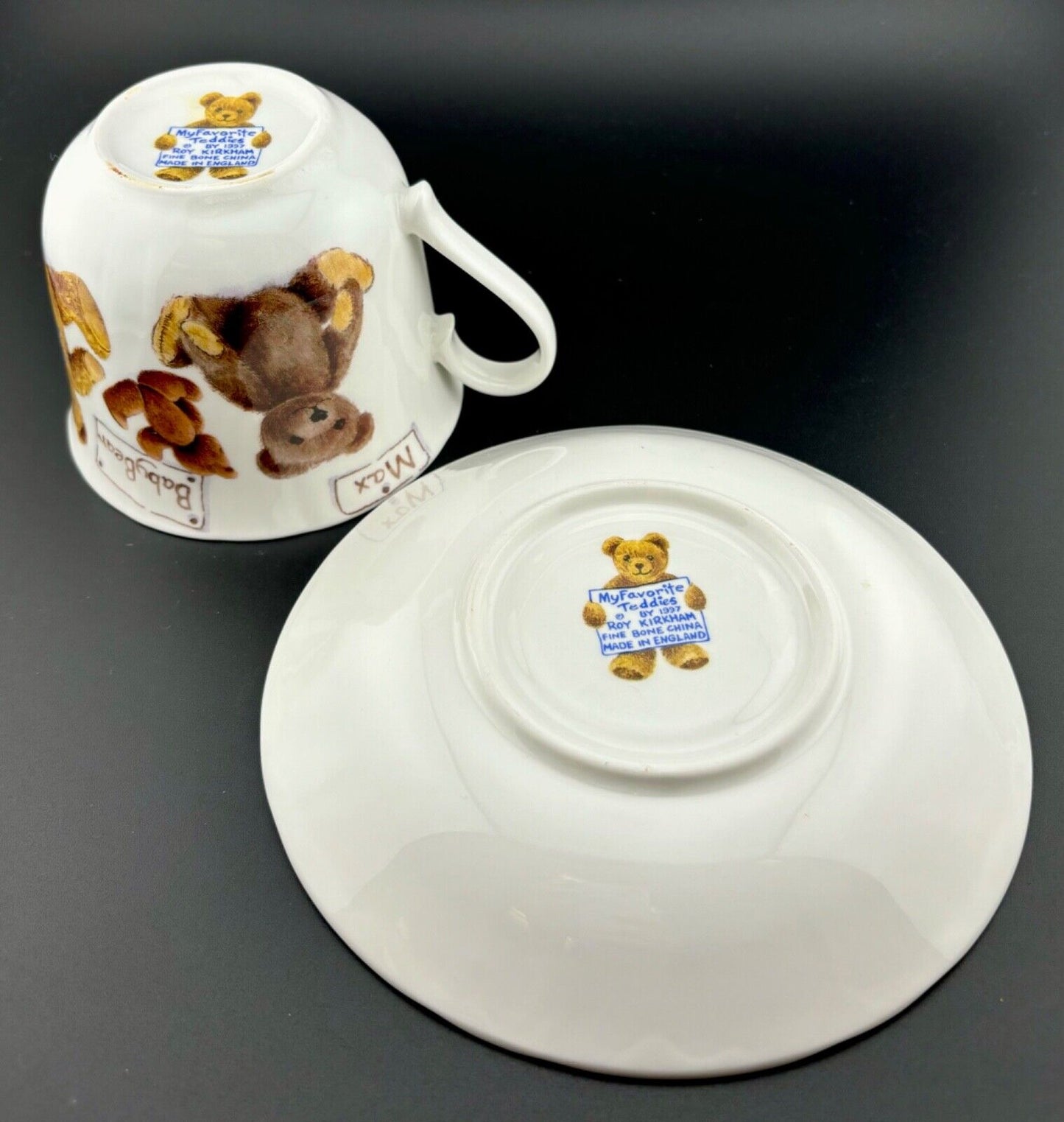 1997 My Favorite Teddies Roy Kirkham Oversized Tea Cup/Saucer