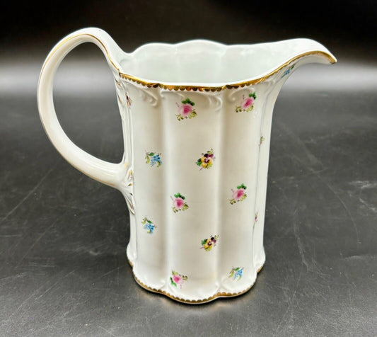Vtg I. Godinger & Co. Floral Pansy Primavera Porcelain Milk Creamer Pitcher