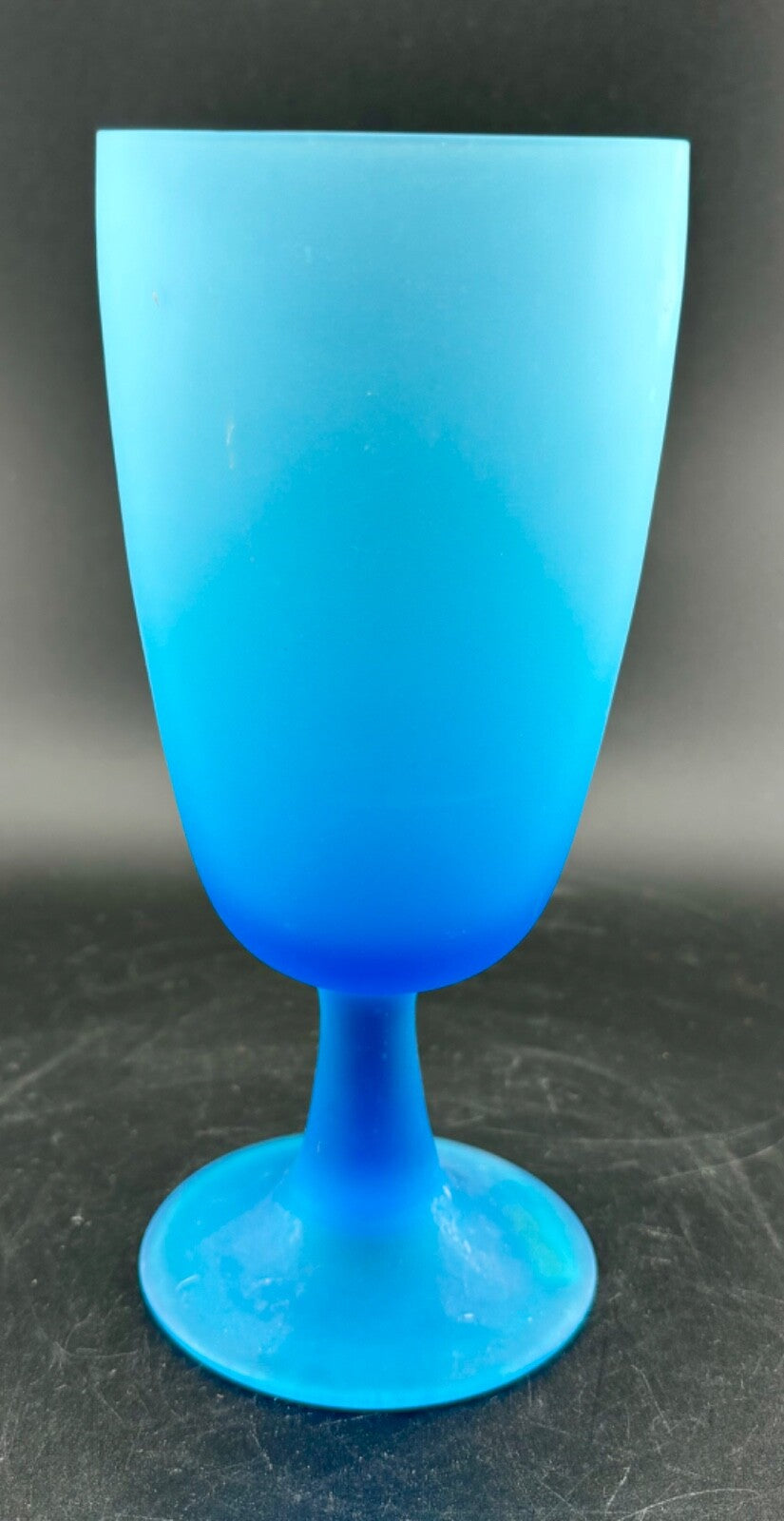 Vintage Sunset 64 Blue Italian Murano Goblet