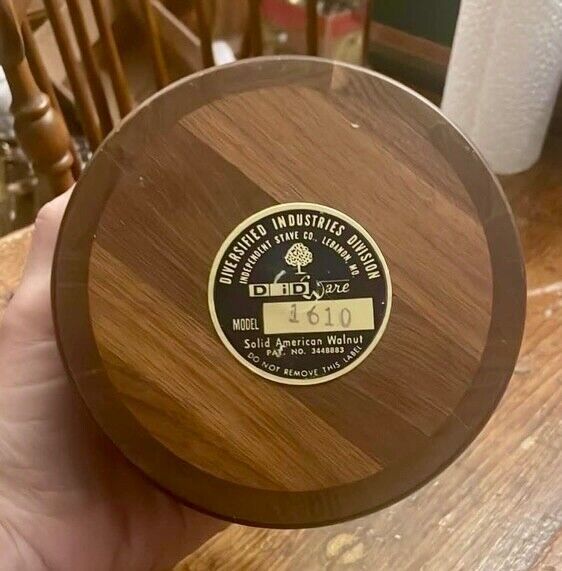 Vintage Solid Walnut Nut Bowl