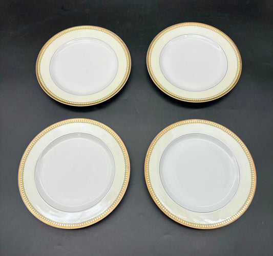 Haviland Limoges Schleiger 278 Salad Plates(4) Yellow Edge