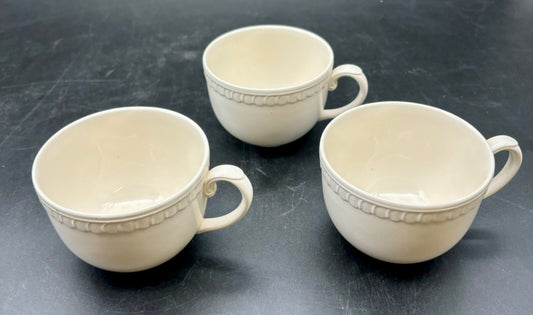Royal Stafford Creamware Tea Cups(3)