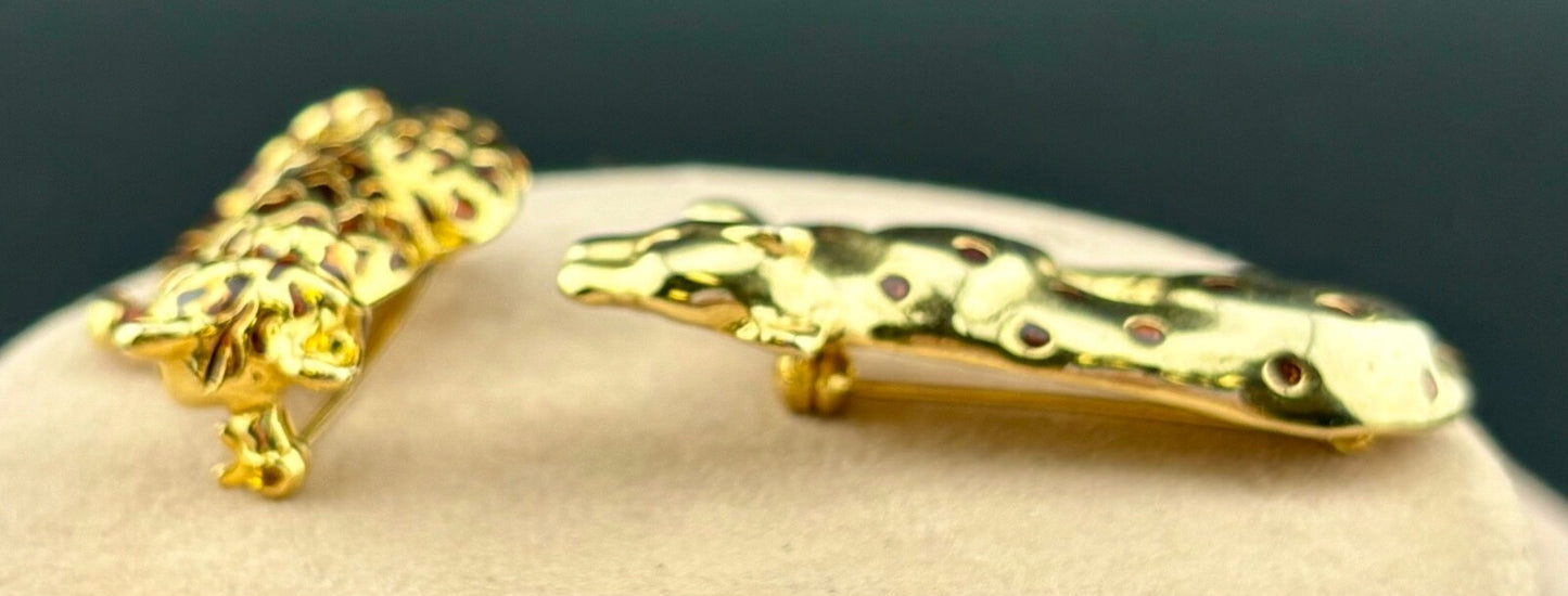 Vintage Leopard/Cheetah Brooches NK