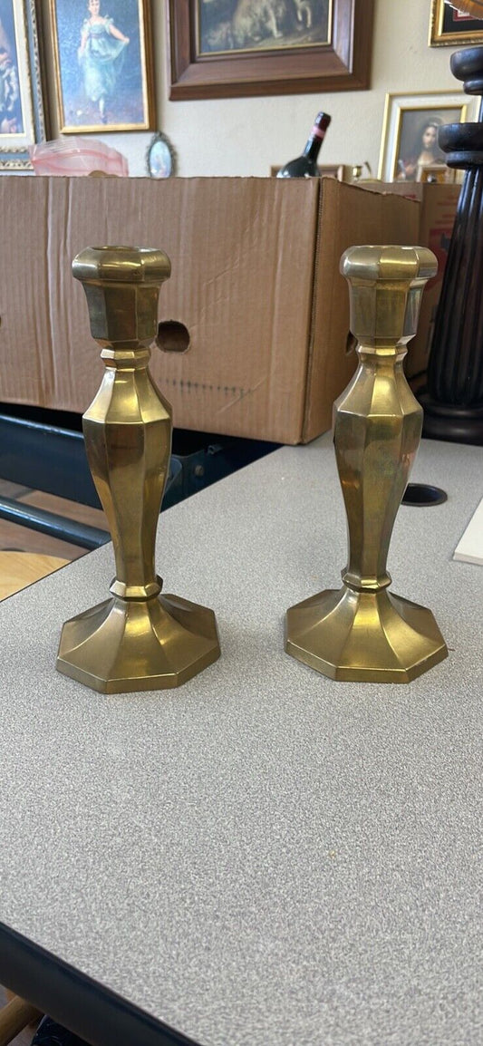 Vintage Solid Brass Candlesticks India