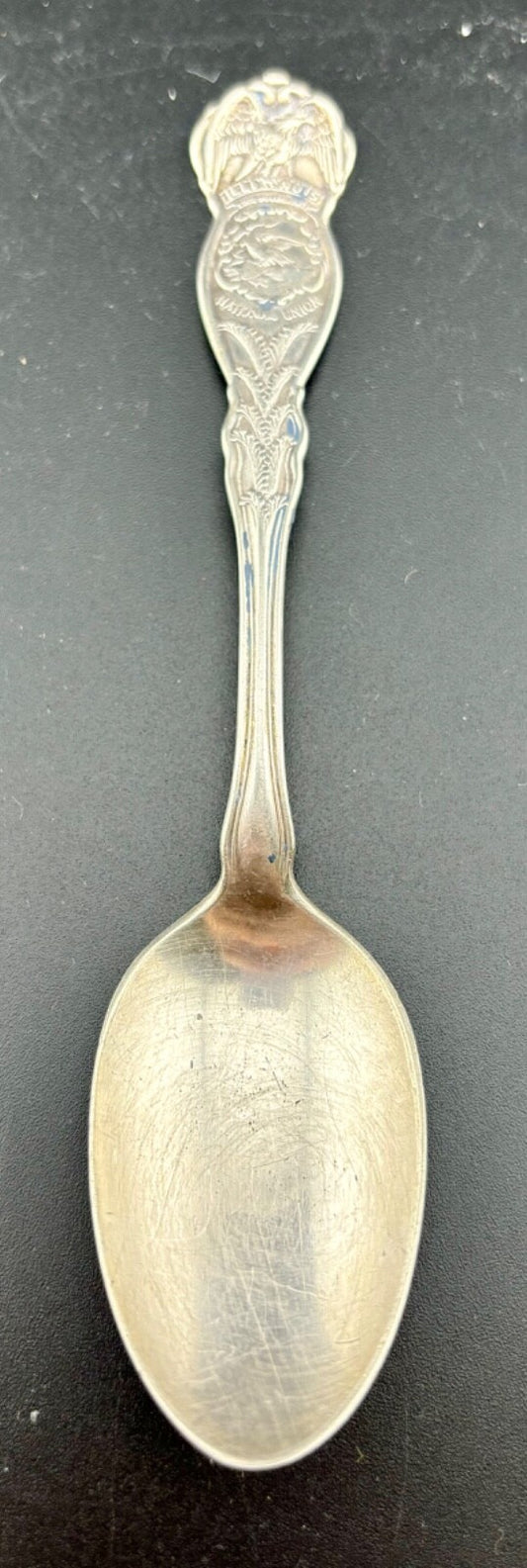 ILLINOIS STATE SOVEREIGNTY NATIONAL UNION SILVERPLATE SOUVENIR SPOON