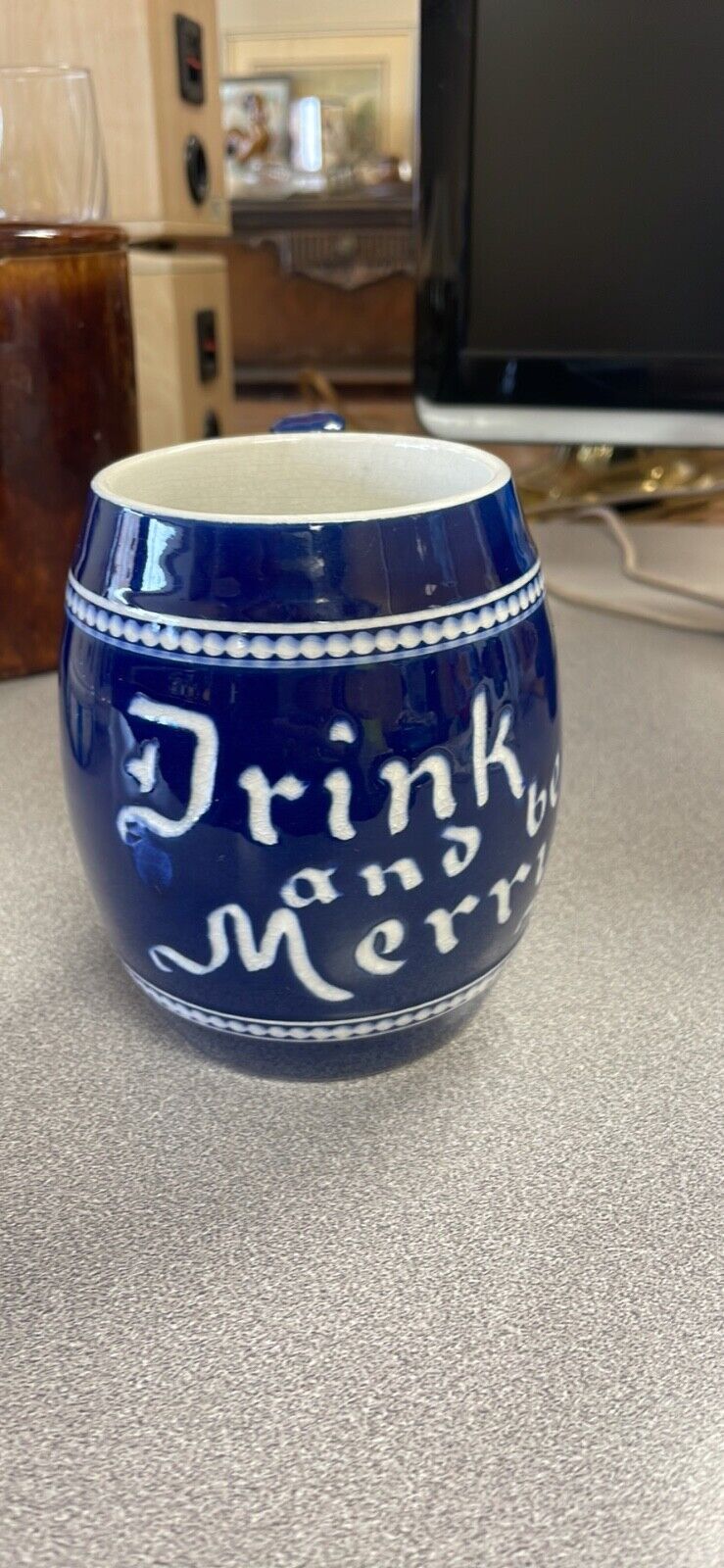 Vintage Mug Drink and Be Merry