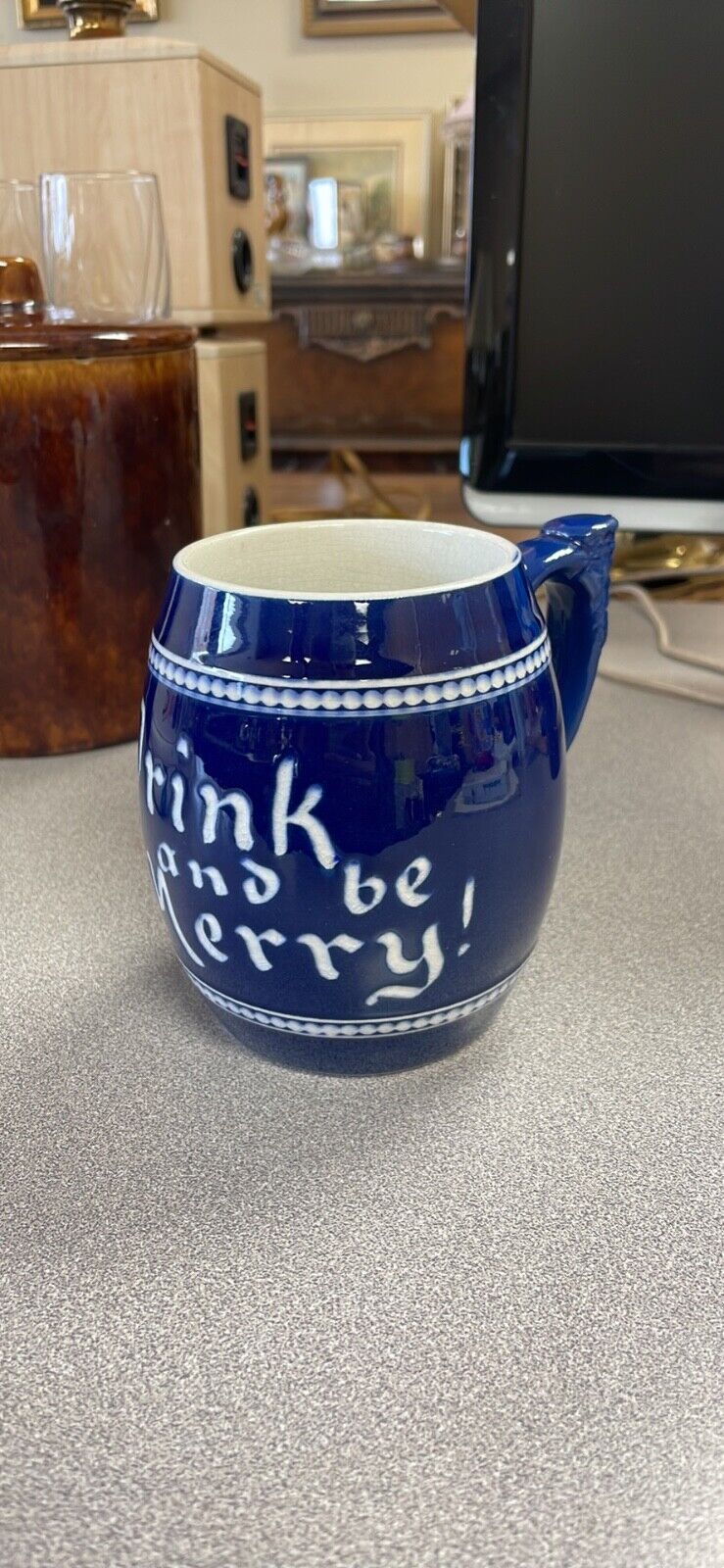 Vintage Mug Drink and Be Merry