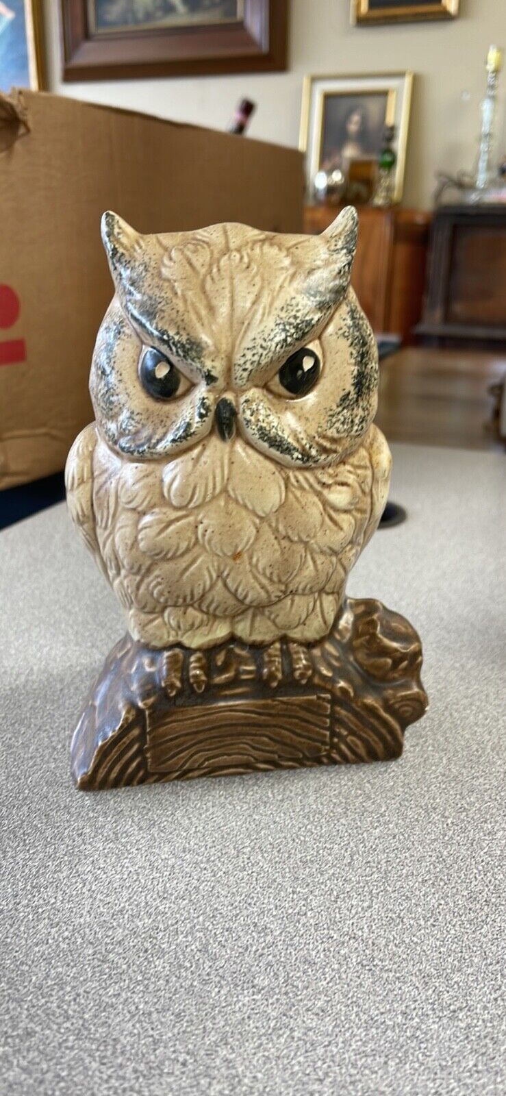 Vintage Ceramic Owl Planter